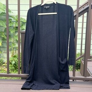 Athleta Black Open Front Cardigan